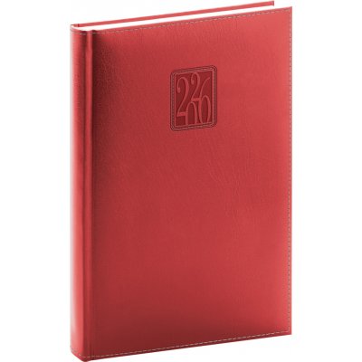 Panama A5 Denní 2026 červená – Zboží Dáma