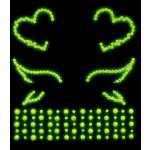 Leg Avenue Ayla Face Jewel Sticker EYE046 Clear – Zboží Mobilmania