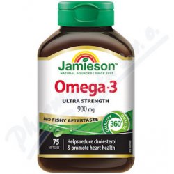 Jamieson Omega-3 Ultra 900 mg 75 kapslí