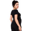 Be MaaMaa těhotenské kojící triko Aldona černá