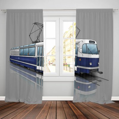 IMPAR Závěsy Tramvaj T3 – modrá (Rozměr : 140x250, Materiál: Blackout) – Hledejceny.cz