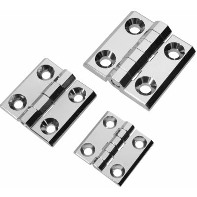 Onpira Pozinkovaný dveřní pant leštěný hranatý čep Rozměr 40x40 mm – Zboží Mobilmania