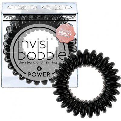 Invisibobble POWER True Black gumička černá 3ks