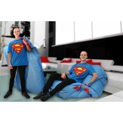 BeanBag 189x140 Comfort s popruhy cyan – Hledejceny.cz