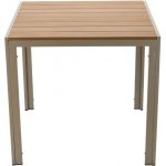 Garden Line Zahradní stůl Devon 80 cm béžový – Sleviste.cz