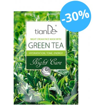 tianDe noční krémová maska Zelený čaj 18 g – Zboží Dáma