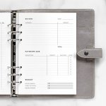 Filofax Sledování úkolů náplň do diářů A5 – Zboží Mobilmania