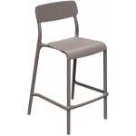 Zahradní barová židle Ferne plastová hnědá 98,5 x 54,5 x 37 cm FRIK5510-410C – Hledejceny.cz