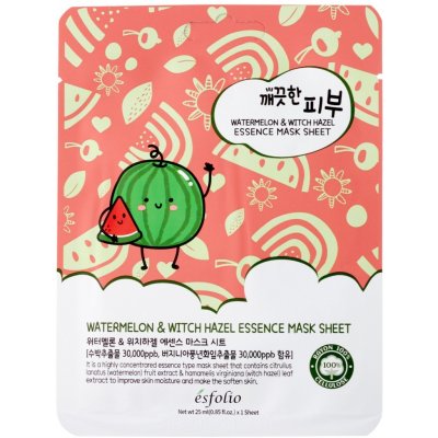 Esfolio Pure Skin Watermelon Essence Mask Sheet 25 ml – Zboží Dáma