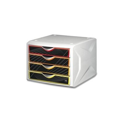 Helit Chameleon H6129569 zásuvkový box 4 zásuvky barevný A4 – Sleviste.cz