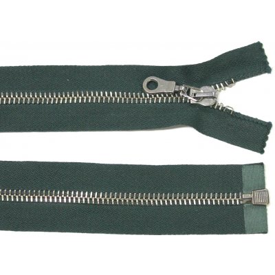WICO Kovový zip no.6 rozepínací 70cm zelený (stříbrné zoubky) 7mm – Hledejceny.cz