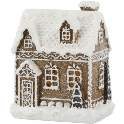 Perníková chaloupka se světýlky Gingerbread Noël LED - 8*6*10 cm - Chic Antique – Hledejceny.cz