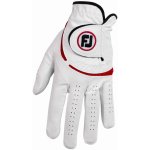 FootJoy WeatherSof Mens Golf Glove bílo/červená Levá S – Sleviste.cz