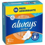 Always Ultra Normal hygienické vložky Vel. 1 s křidélky 56 ks – Zboží Dáma