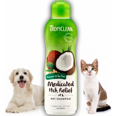 Tropiclean šampon Medicated ovesné vločky a čajovník 355 ml – Zboží Mobilmania