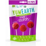 YumEarth BIO Ovocná lízátka s vitamínem C jahoda třešeň lesní plody 14 ks 87 g – Zbozi.Blesk.cz