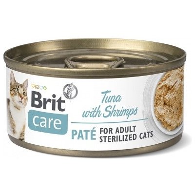 Brit Care Cat Paté Sterilized Tuna&Shrimps 70 g