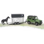 Bruder 2592 Auto Land Rover přepravní s koněm – Zboží Dáma