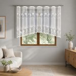 Dekorační žakárová záclona s řasící páskou BRIAN 140 bílá 300x140 cm MyBestHome – Hledejceny.cz
