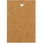 Prima-obchod Papírová visačka / jmenovka 40x60 mm, barva hnědá přírodní – Zboží Dáma