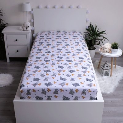 Jerry Fabrics Prostěradlo Tom a Jerry TJ050 Bavlna 90x200 – Zboží Mobilmania