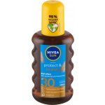 Nivea Sun Protect & Bronze olej na opalování spray podporující zhnědnutí SPF30 200 ml – Zboží Dáma