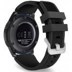 BStrap Silicone Sport řemínek na Samsung Gear S3, black SSG006C02 – Zboží Mobilmania