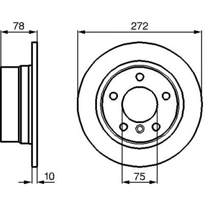 Brzdový kotouč BOSCH 0 986 478 641 (0986478641)