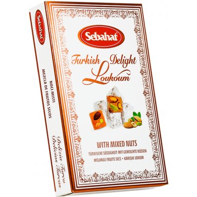 Sebahat Turkish Delight Mixed Nuts Lokum 180 g – Sleviste.cz