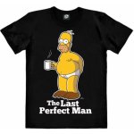 CurePink: tričko The Simpsons: Homer Last Perfect Man černé [040-1748]