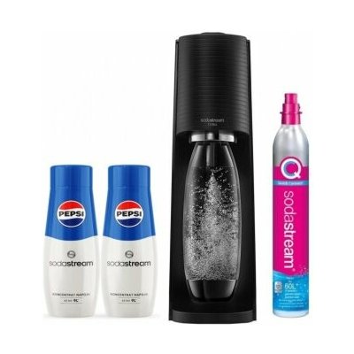SodaStream Terra Black + 2x sirup Pepsi – Zboží Dáma SodaStream Terra Black + 2x sirup Pepsi – Zboží Dáma