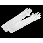 Prima-obchod Dlouhé společenské rukavice saténové, 3 bílá – Zboží Mobilmania