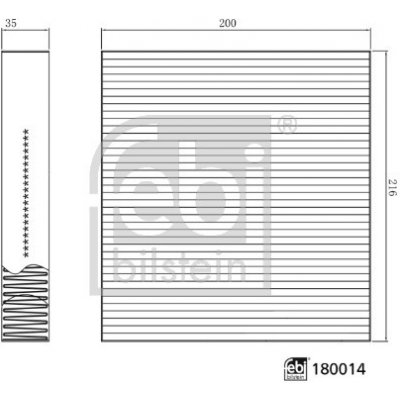 FEBI BILSTEIN Filtr, vzduch v interiéru 180014 – Hledejceny.cz