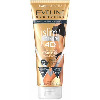 Eveline Cosmetics Slim Extreme 4 D zlaté zeštíhlující a modelující tělové sérum 250 ml – Zboží Dáma