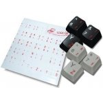 OEM Přelepky na klávesnici, CZ červené – Zboží Živě