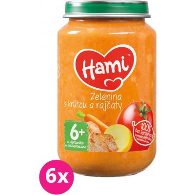 Hami zelenina s krůtou a rajčaty 6 x 200 g – Zbozi.Blesk.cz