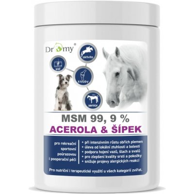 Dromy MSM + Acerola se šípkem 1000 g – Hledejceny.cz
