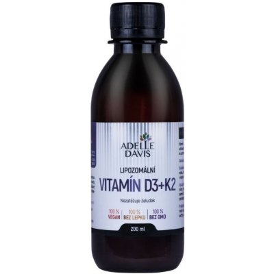 Adelle Davis, Lipozomální Vitamín D3+K2, 200 ml