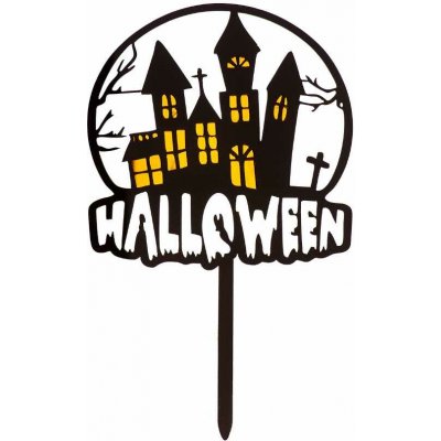 deKora Zapichovací dekorace Halloween Strašidelný hrad – Hledejceny.cz