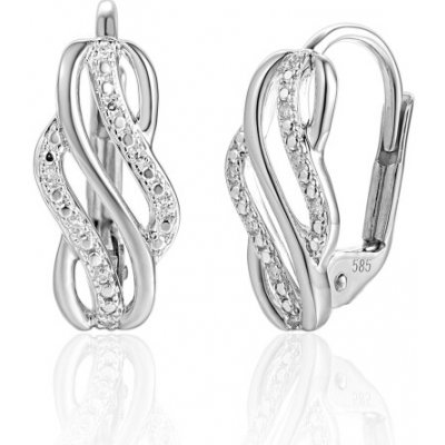 Gems, Diamantové náušnice Avena, bílé zlato s brilianty, 585-38-3-8023.1B00.0.00.HSISC.000 – Zboží Dáma