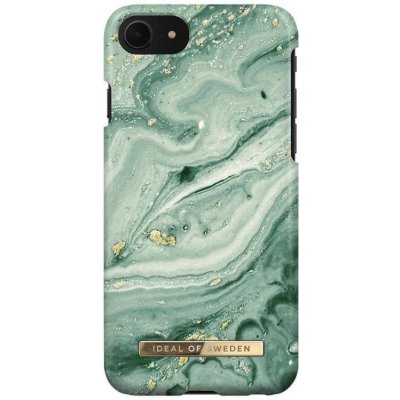 Pouzdro iDeal Of Sweden Fashion iPhone 8/7/6/6S/SE 2020/2022 mint swirl marble