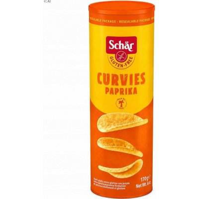 Schär Curvies Paprika řupavé chipsy bez lepku 170 g – Sleviste.cz