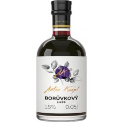 Anton Kaapl Borůvkový likér 28% 0,05 l (holá lahev)