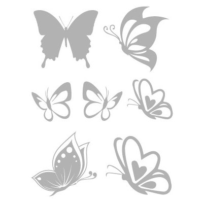 Takoy Reflexní nažehlovačka motýl - balení 7 ks – Zboží Dáma