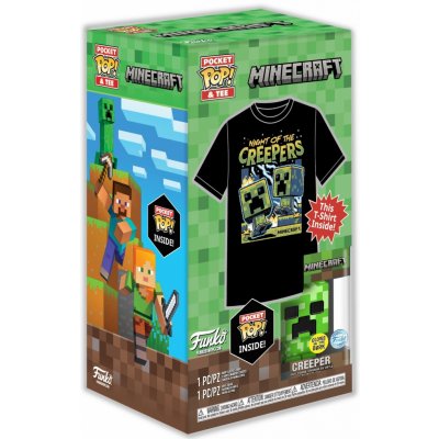 Funko Pocket POP&Tee Minecraft Blue Creeper – Zboží Mobilmania