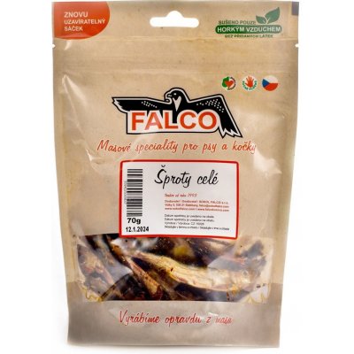 Falco Snack Šproty celé sušené 70 g – Hledejceny.cz