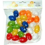 Velikonoční vajíčka barevná plastová 24 ks, 4 cm – Zboží Mobilmania