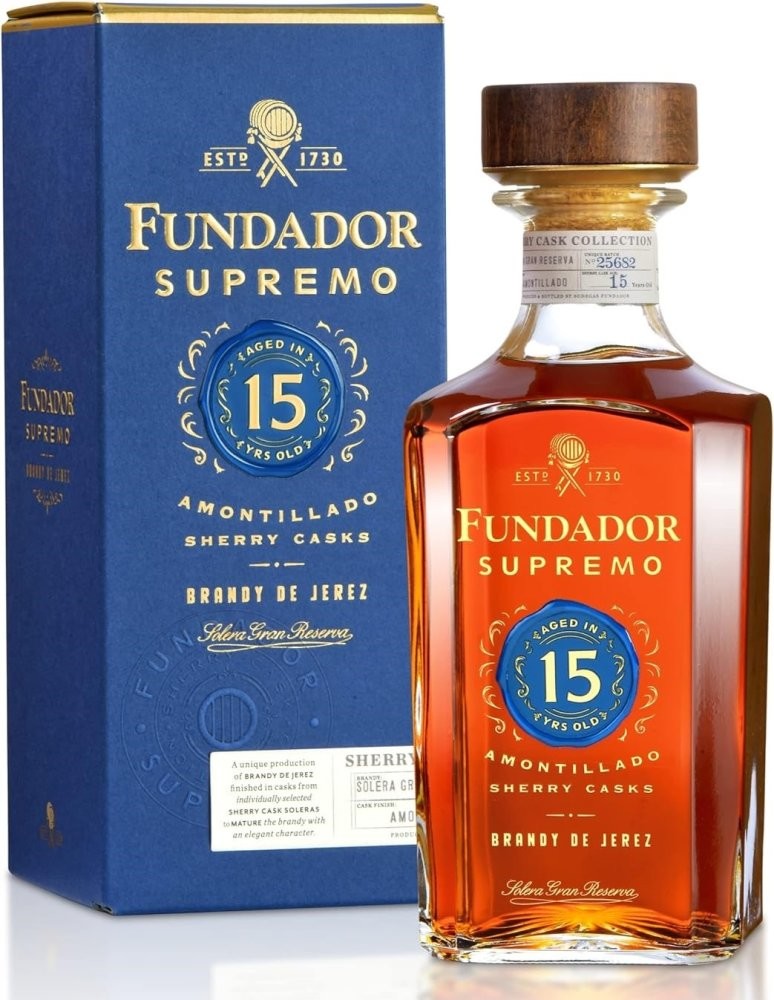 Fundador Supremo Amontillado Sherry Casks 15y 40% 1 l (holá láhev)