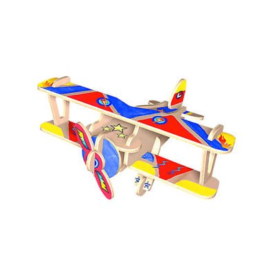 Creatoys Dřevěná skládačka s obtisky- Dvouplošník – Zboží Živě