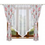 Fliying Hotová záclona L106 růže 400x160 cm – Hledejceny.cz